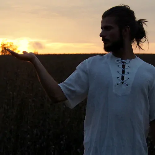 Lněná košile krátký rukáv bílá